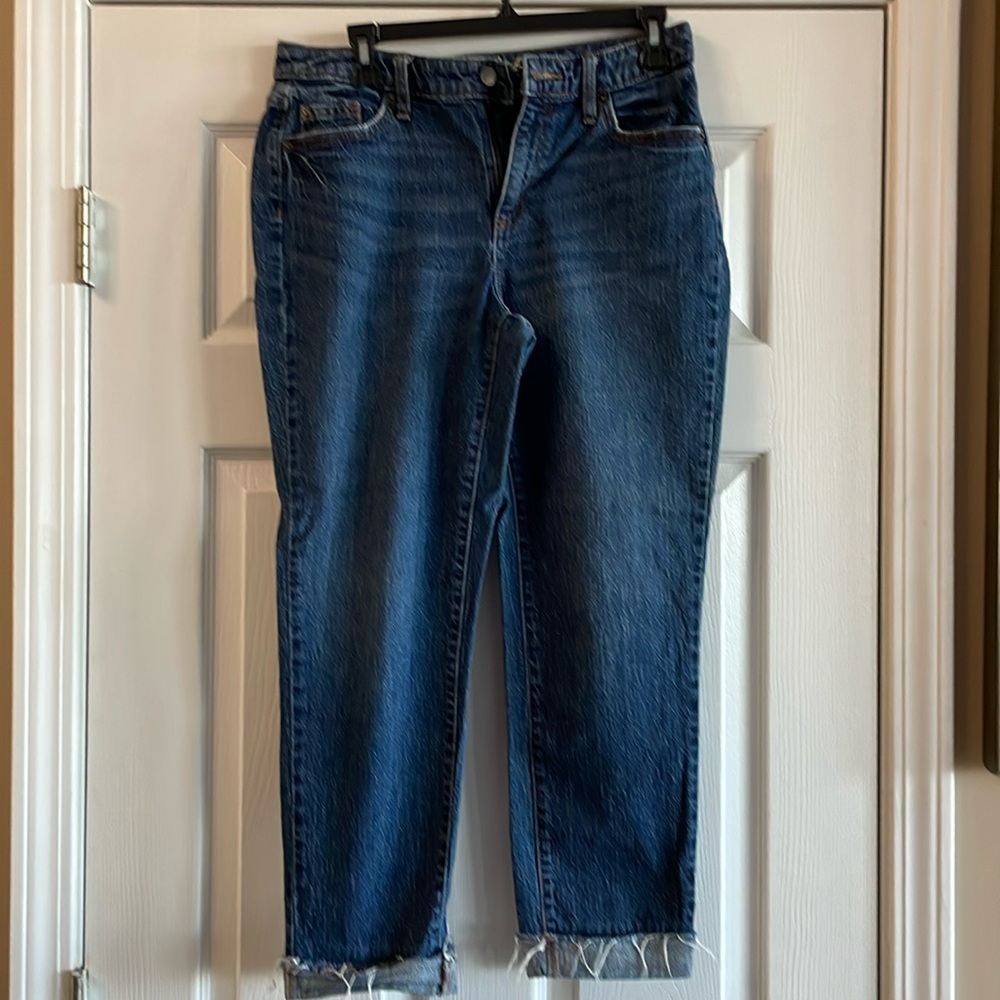 Dark Blue Women's Straight Leg Jeans